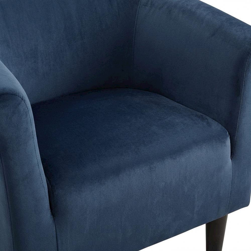 Savannah Club Chair - Microfiber Navy Blue. Picture 3