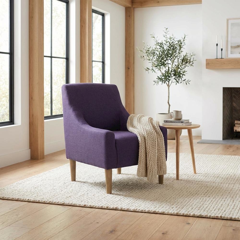 Shea Lounge Chair - Jitterbug Eggplant. Picture 2