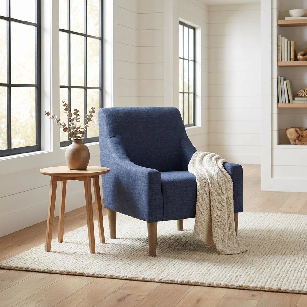 Shea Lounge Chair - Jitterbug Navy. Picture 2