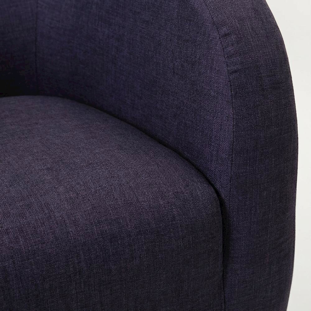 Julian Mid Century Arm Chair - Eggplant. Picture 3