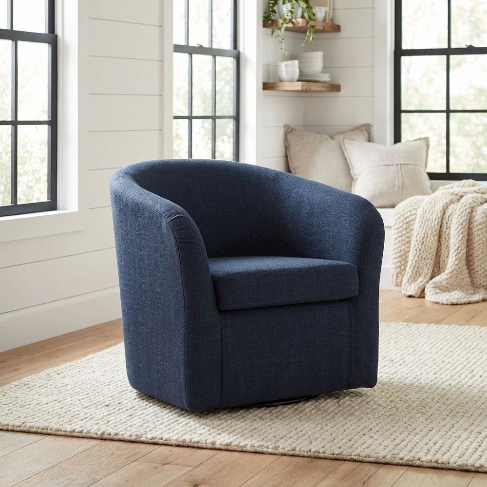Tub Swivel Chair  - Blake Ink. Picture 2