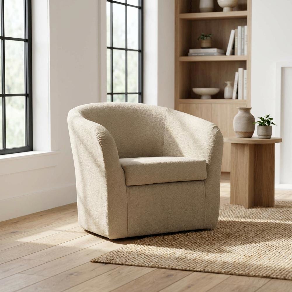 Tubs Swivel Chair  - Milo Fawn. Picture 2