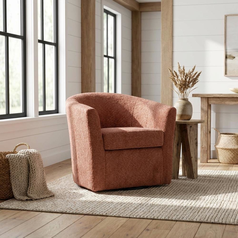 Windsor Swivel Chair  - Merrimac Terracotta. Picture 2