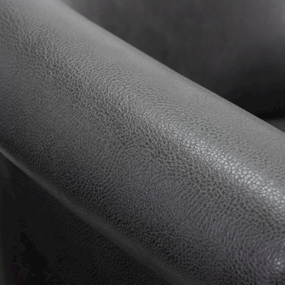 Savannah Club Chair - Leatherette Carbon. Picture 3
