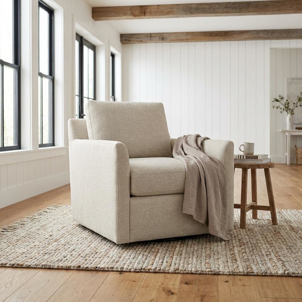 Emma Arm Chair - Oatmeal. Picture 2