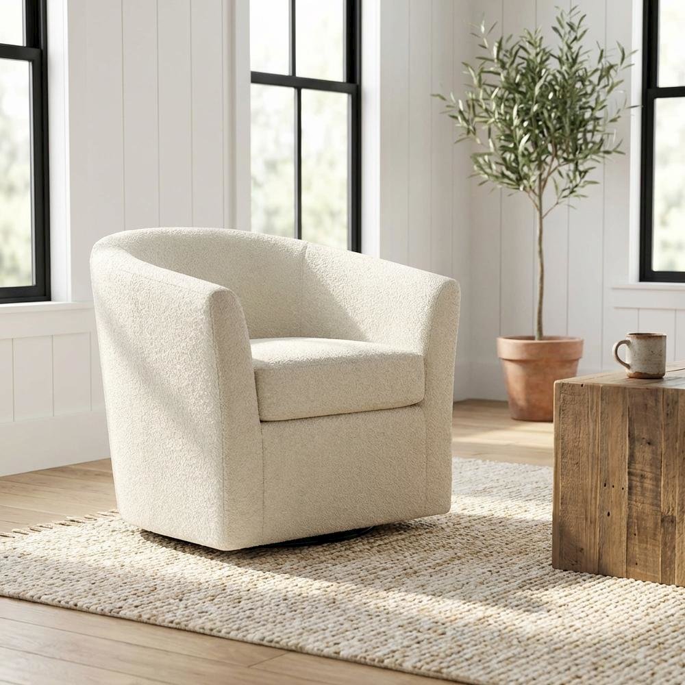 Windsor Swivel Chair  - Oslo Ivory. Picture 2
