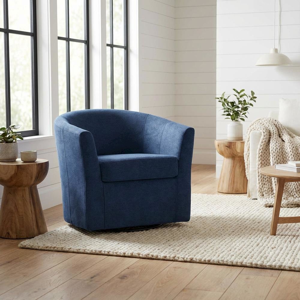 Windsor Swivel Chair  - Chloe Indigo. Picture 2