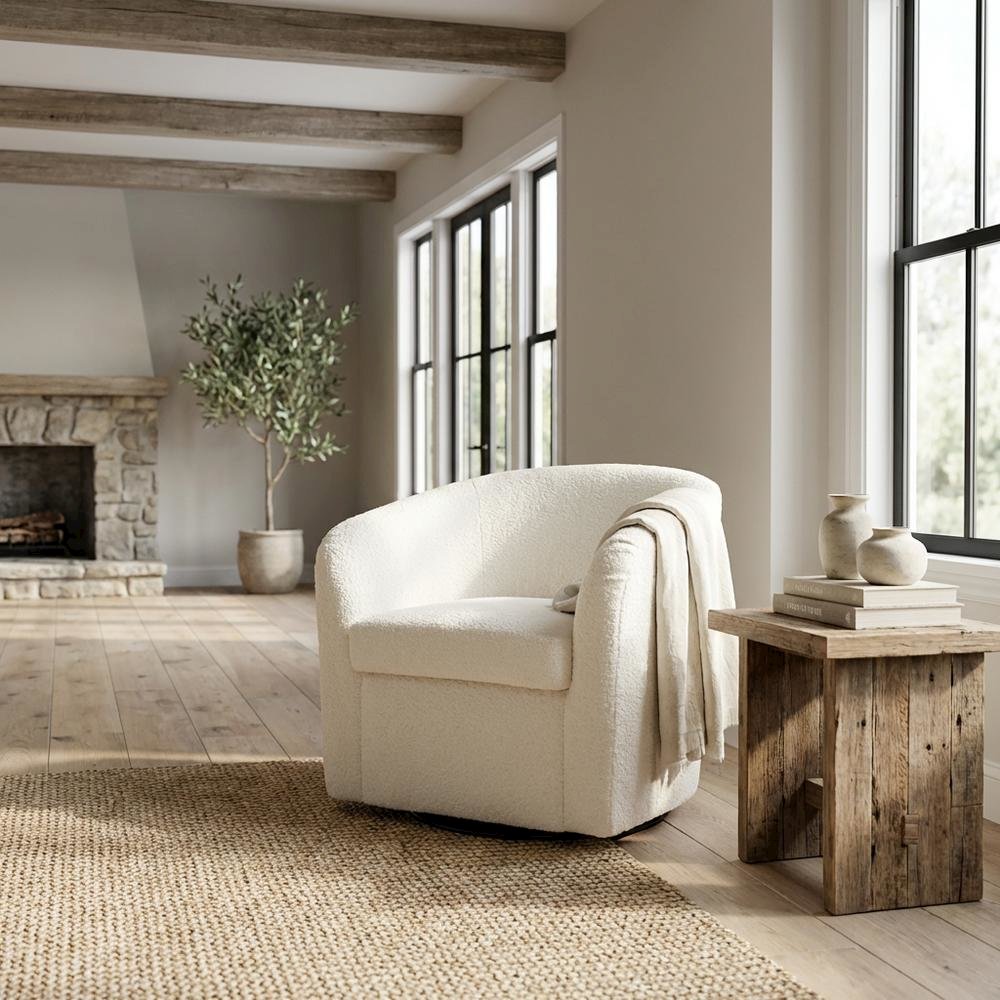 Tubs Swivel Chair  - Oslo Ivory. Picture 2