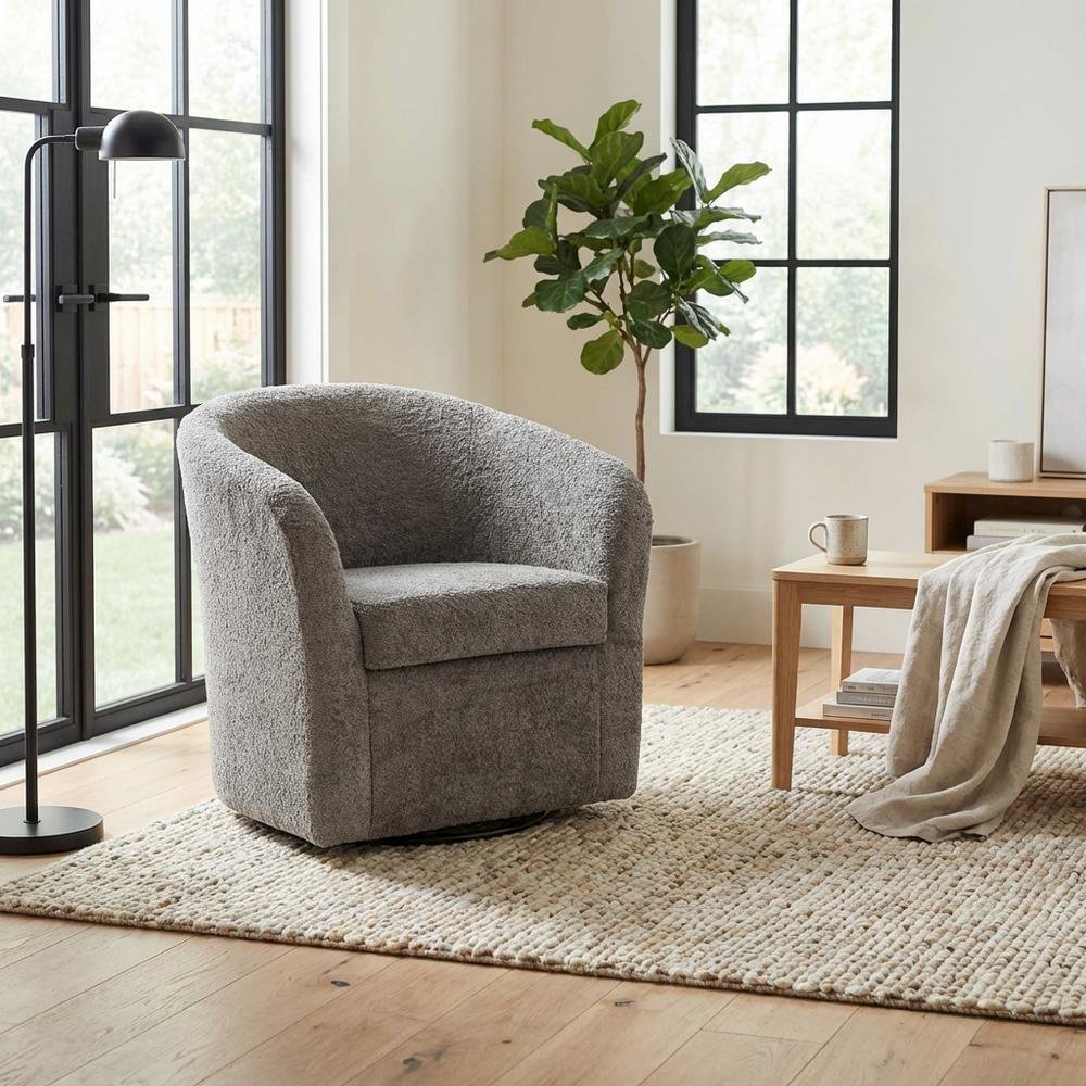Tubs Swivel Chair  - Oslo Pewter. Picture 2