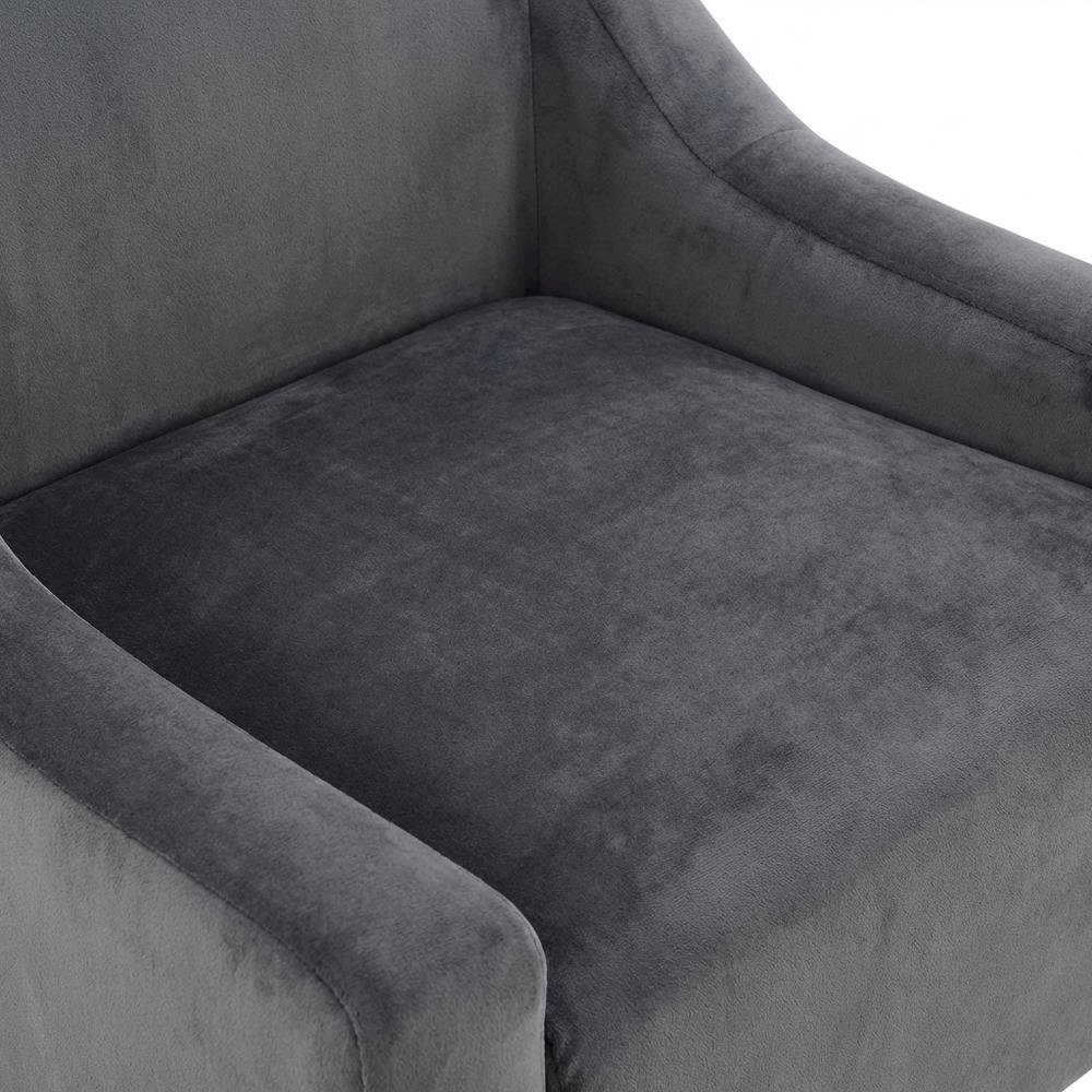 Shea Lounge Chair - Bella Pewter. Picture 3