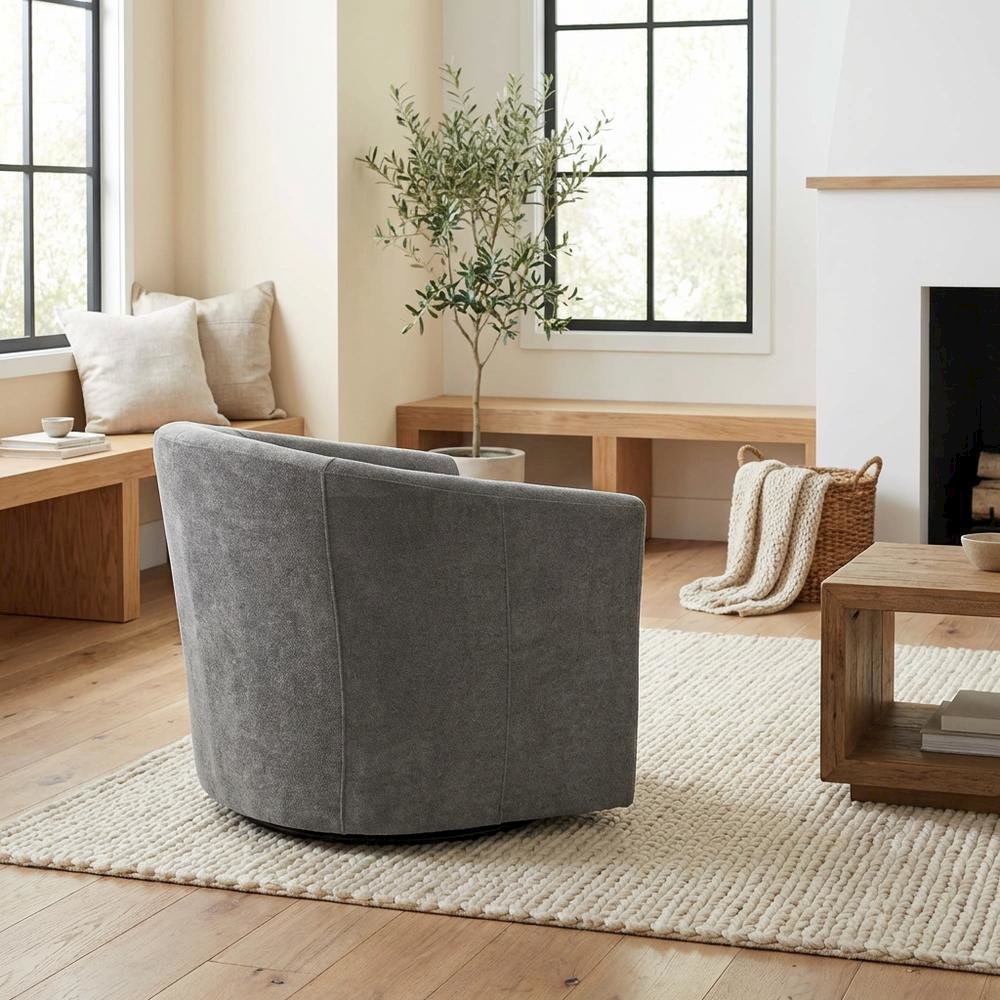 Windsor Swivel Chair  - Chloe Slate. Picture 2