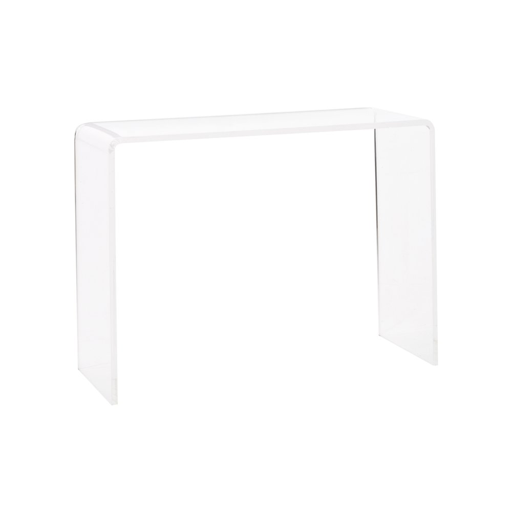 Clear Lucite Acrylic Slim Console Table 15-Inch Wide. Picture 1