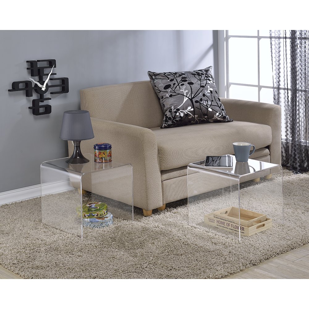 Acrylic Cocktail Tables - Set of 2. Picture 2