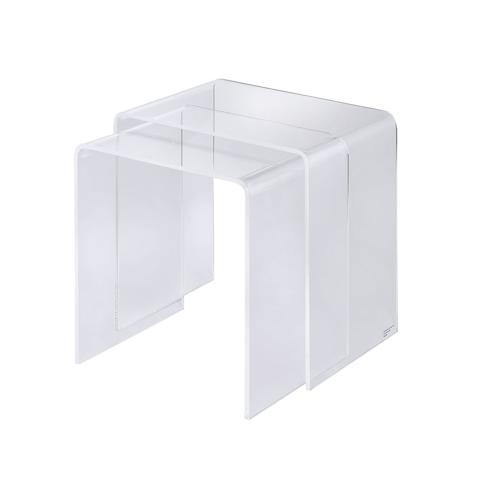 Acrylic Nesting Tables - Set of 2. Picture 1
