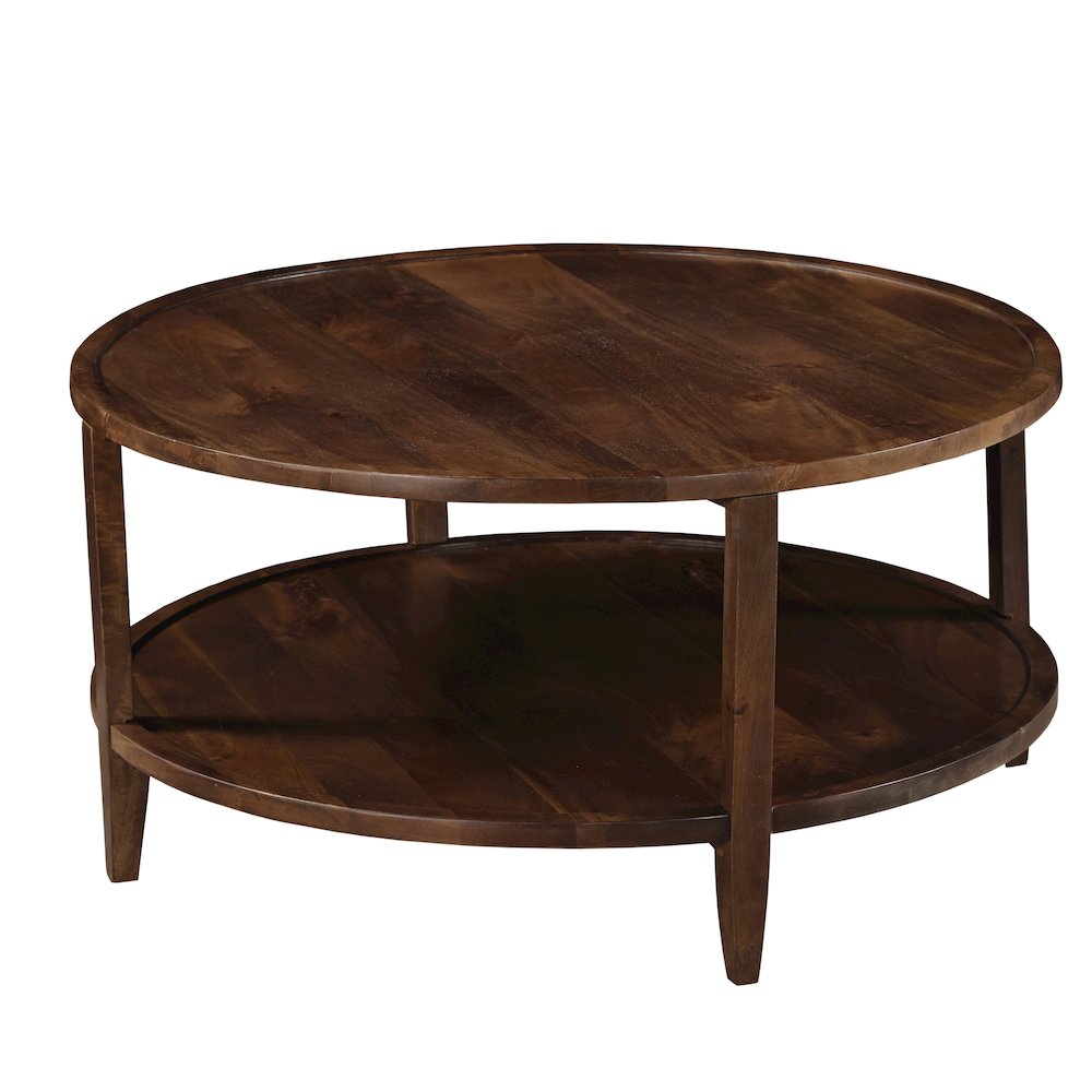 Brown Solid Natural Mango Wood Large Square Coffee Table. Picture 3