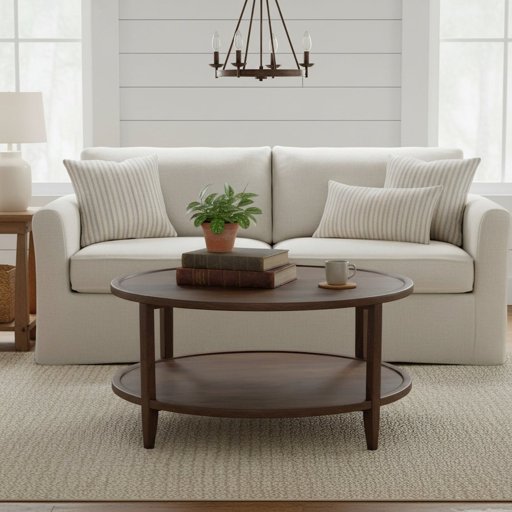 Brown Solid Natural Mango Wood Large Square Coffee Table. Picture 8