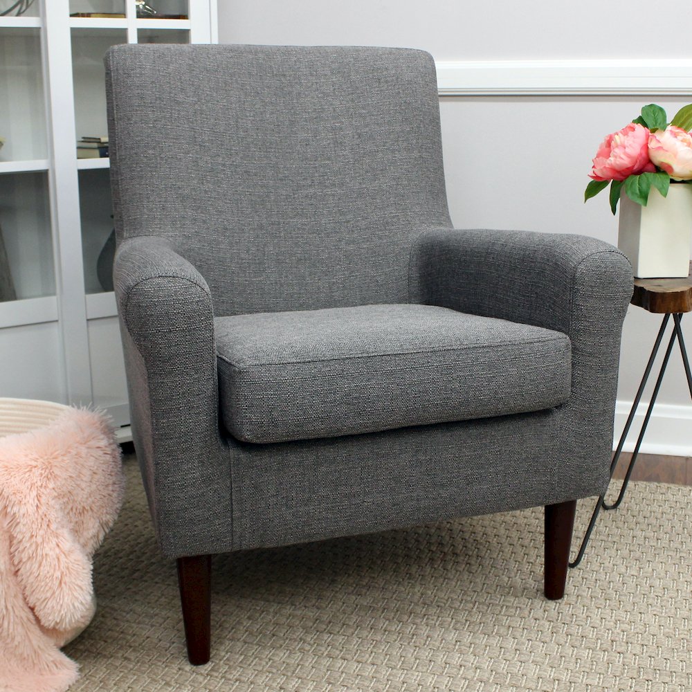 Ellis Rolled Arm Lounge Chair. Picture 4