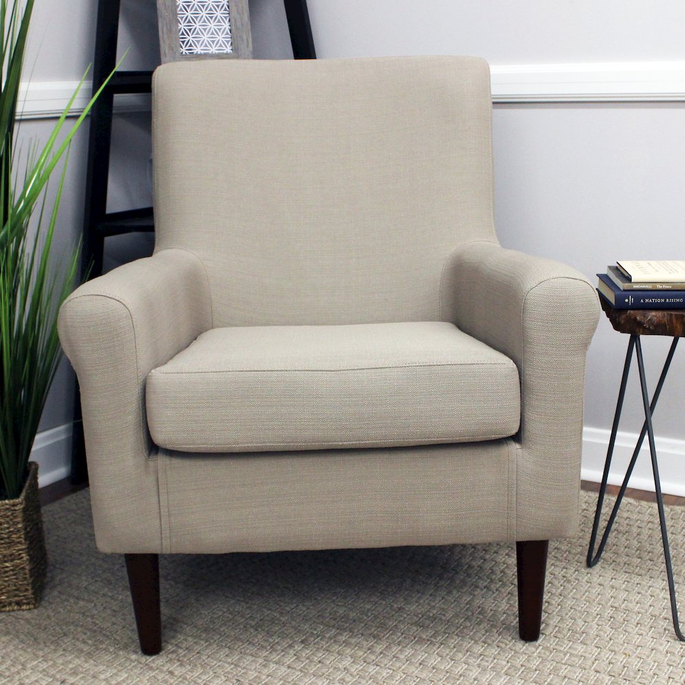 Ellis Rolled Arm Lounge Chair. Picture 6