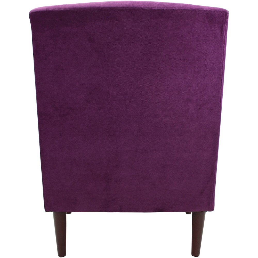 Ellis Rolled Arm Lounge Chair - Purple. Picture 4
