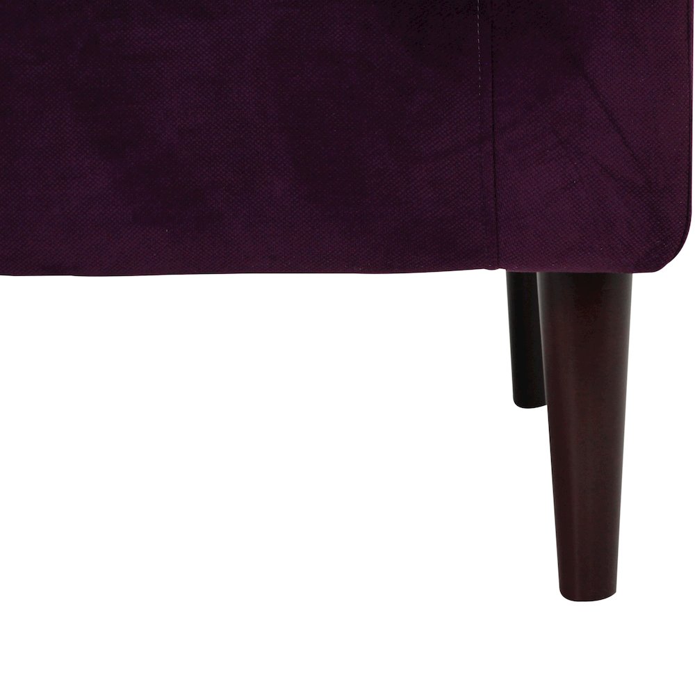 Ellis Rolled Arm Lounge Chair - Purple. Picture 6