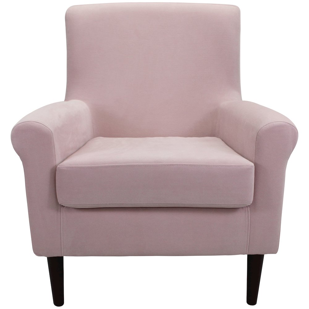 Ellis Rolled Arm Lounge Chair - Pink. Picture 8