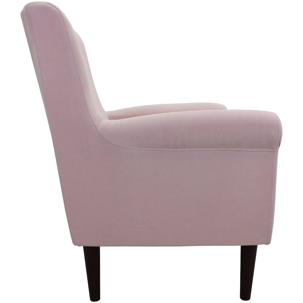 Ellis Rolled Arm Lounge Chair - Pink. Picture 5