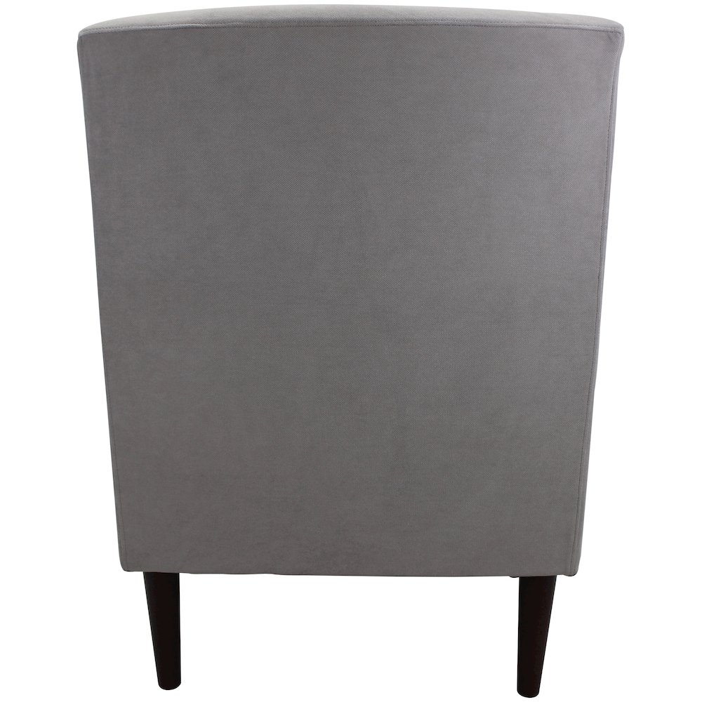 Ellis Rolled Arm Lounge Chair - Gray. Picture 4