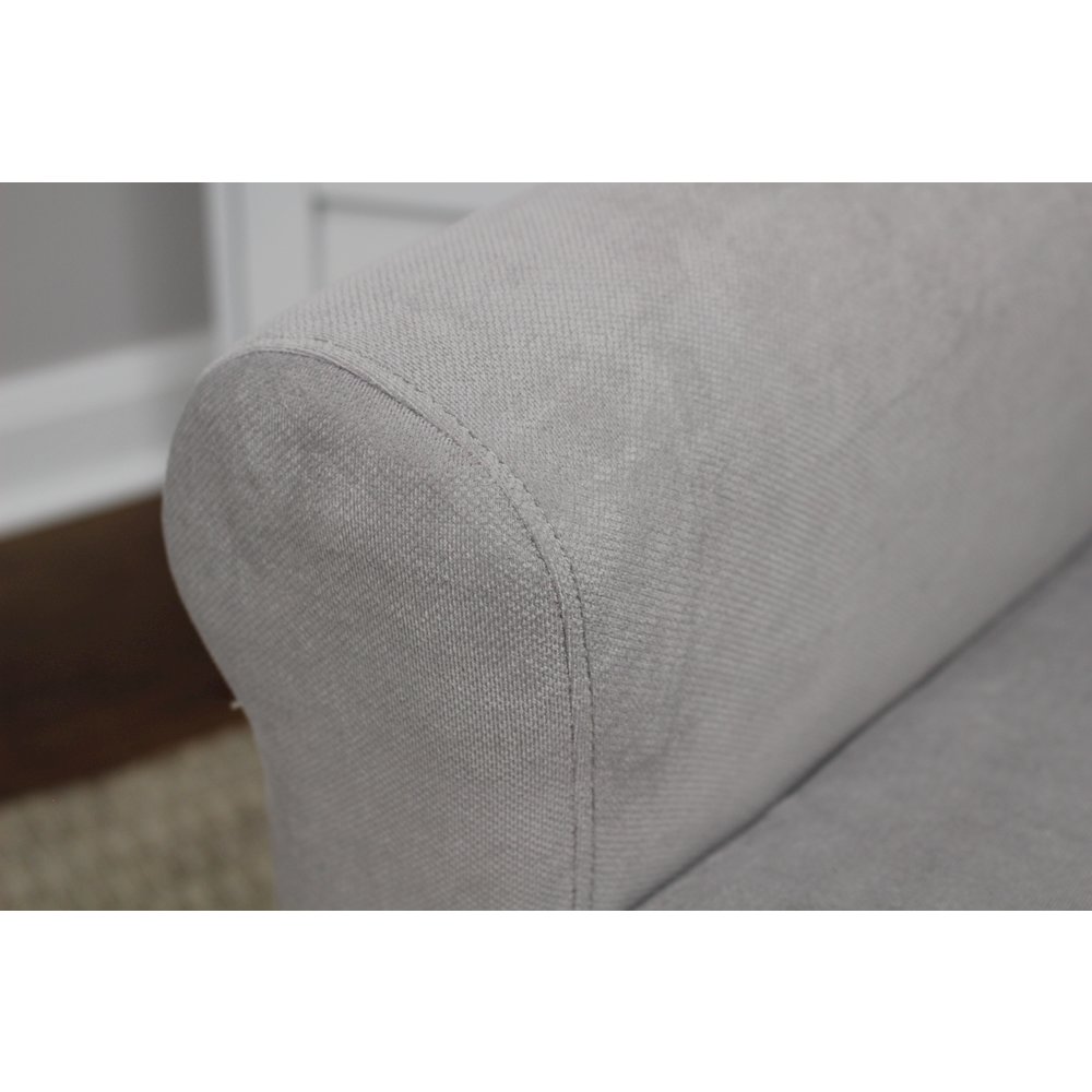 Ellis Rolled Arm Lounge Chair - Gray. Picture 5