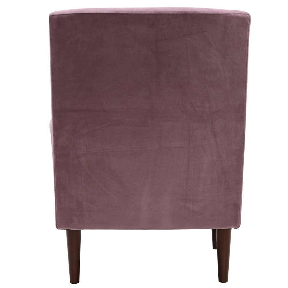 Ellis Rolled Arm Lounge Chair - Mauve. Picture 4