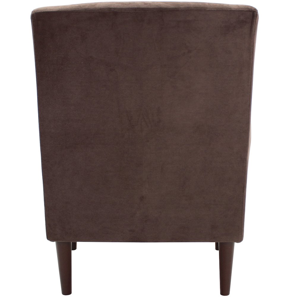 Ellis Rolled Arm Lounge Chair - Pecan. Picture 4