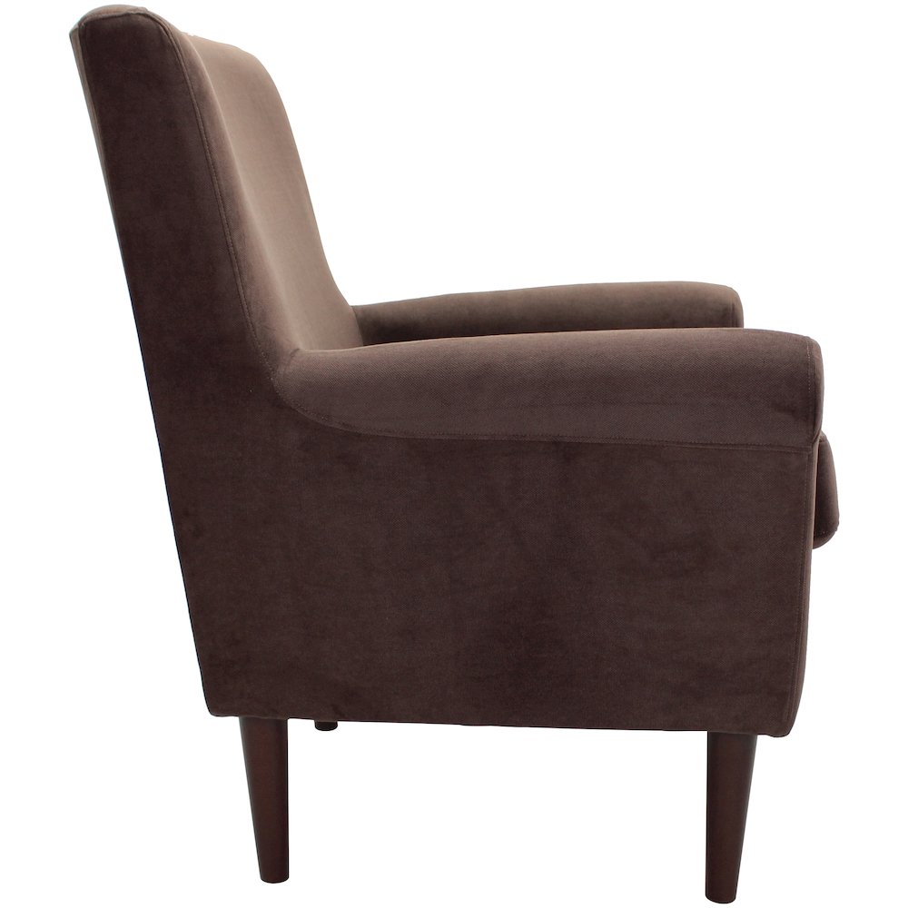 Ellis Rolled Arm Lounge Chair - Pecan. Picture 8