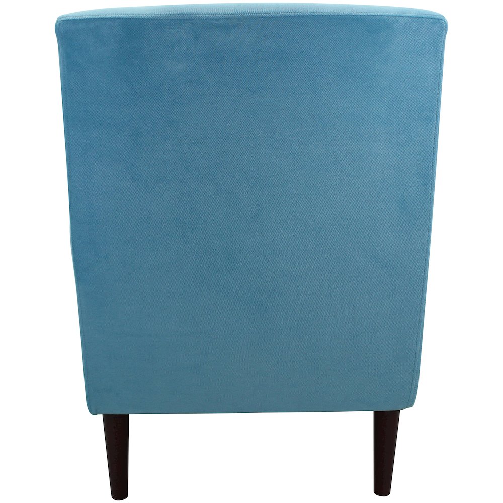 Ellis Rolled Arm Lounge Chair - Teal. Picture 4