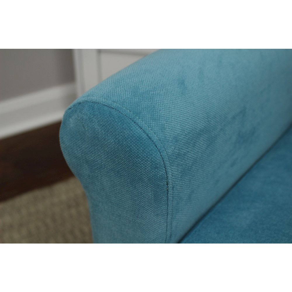 Ellis Rolled Arm Lounge Chair - Teal. Picture 5
