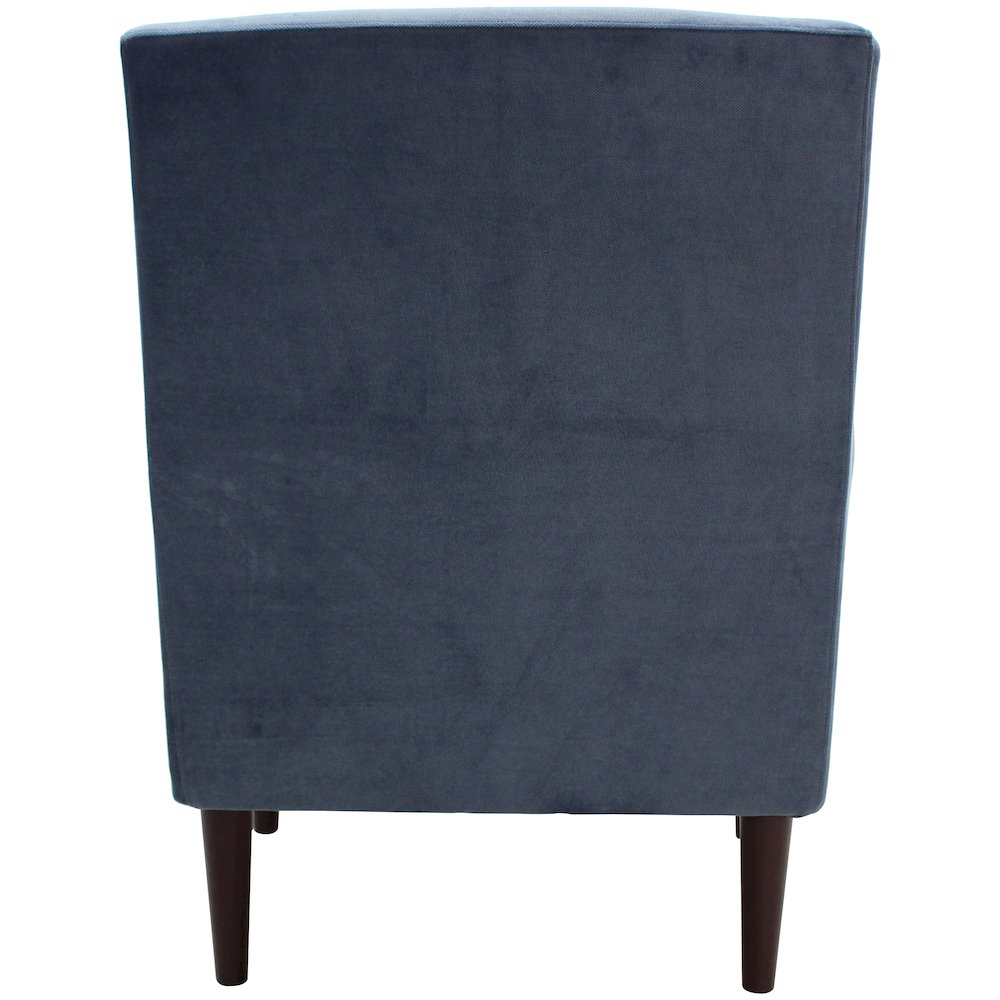Ellis Rolled Arm Lounge Chair - Blue. Picture 4