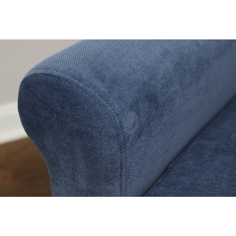 Ellis Rolled Arm Lounge Chair - Blue. Picture 5