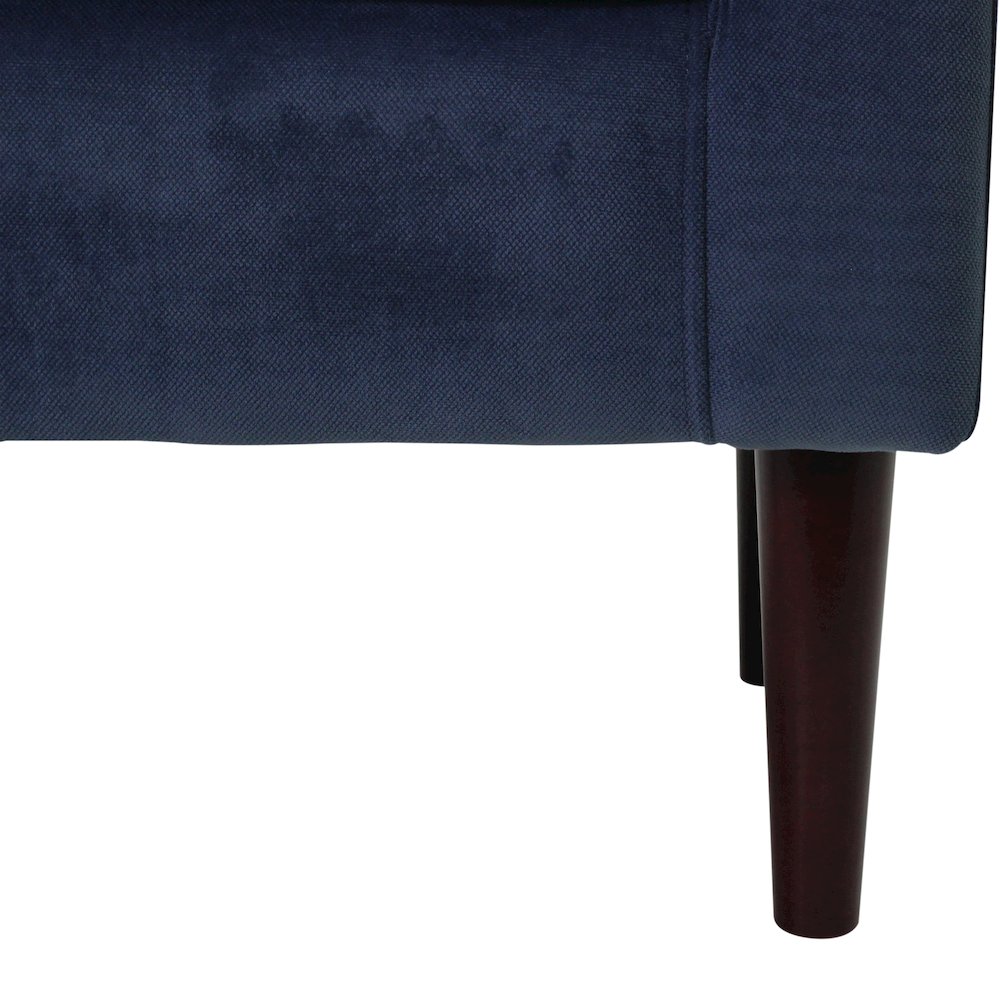 Ellis Rolled Arm Lounge Chair - Blue. Picture 6