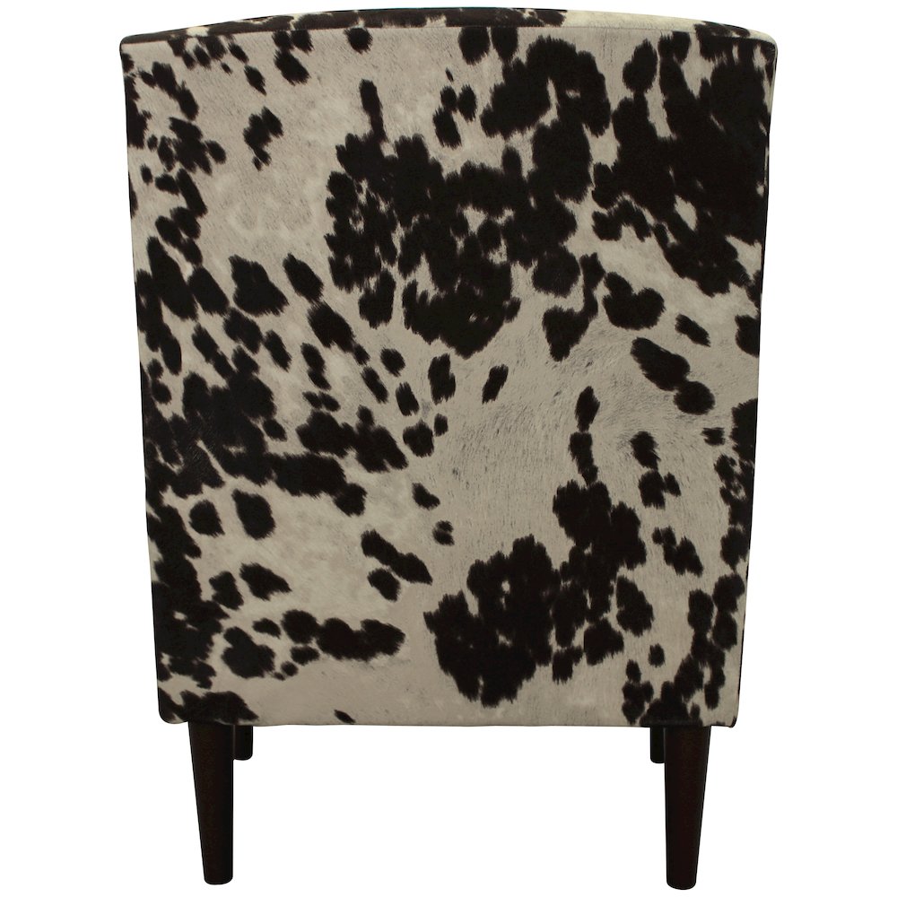 Ellis Rolled Arm Lounge Chair - Cowhide Brown. Picture 4
