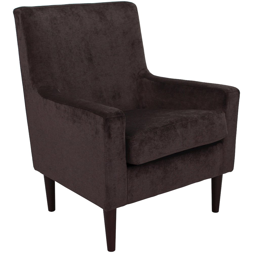 Emma Lounge Chair - Godiva Brown. Picture 1