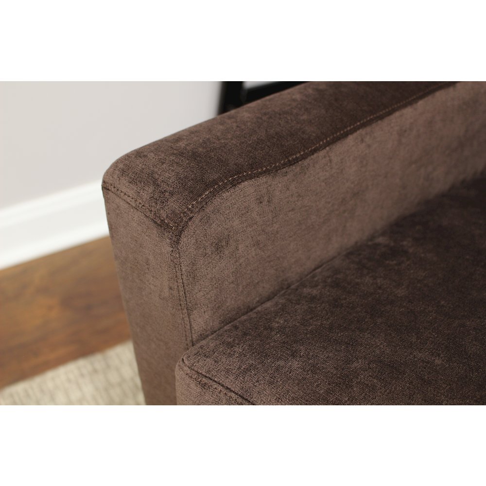Emma Lounge Chair - Godiva Brown. Picture 4