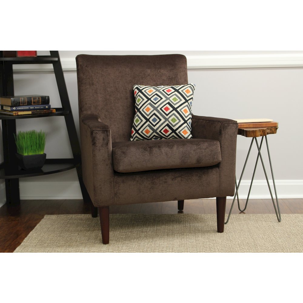 Emma Lounge Chair - Godiva Brown. Picture 5