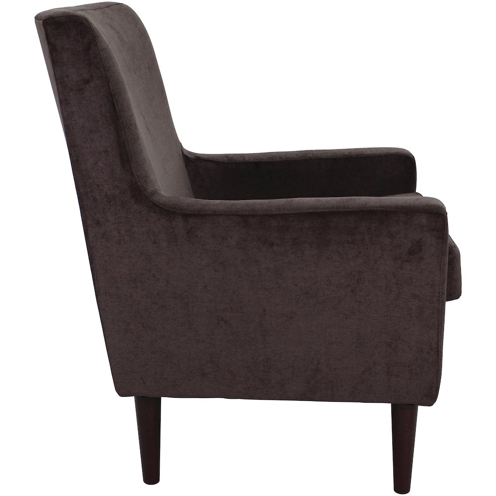 Emma Lounge Chair - Godiva Brown. Picture 7