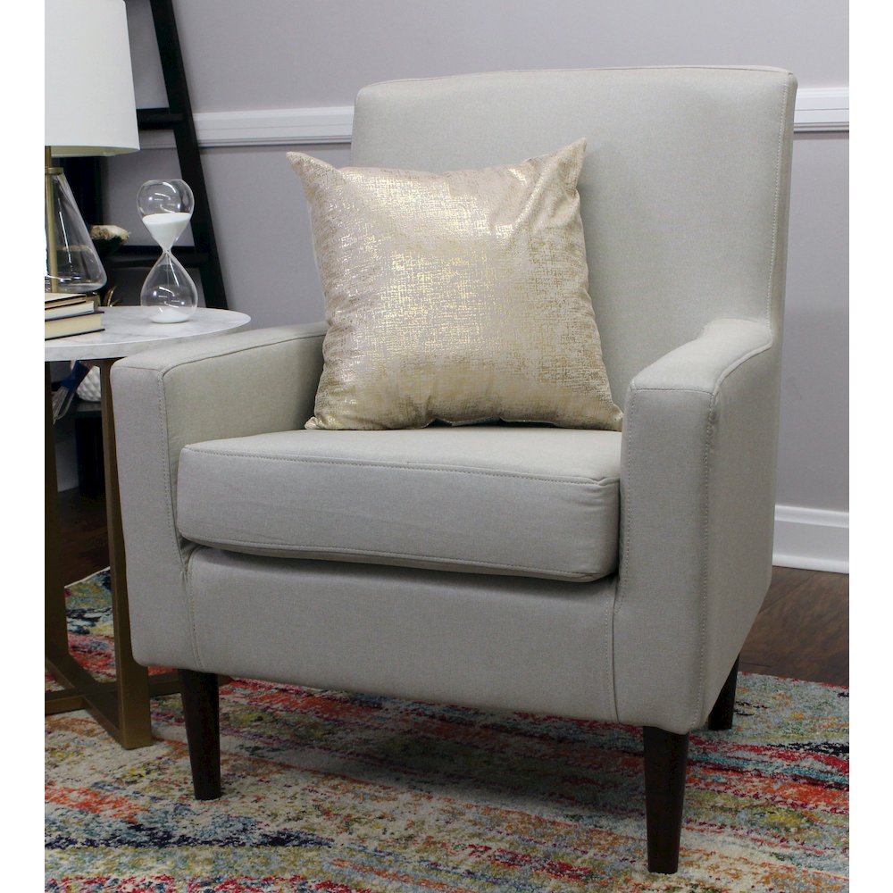 Emma Arm Chair - Oatmeal. Picture 6