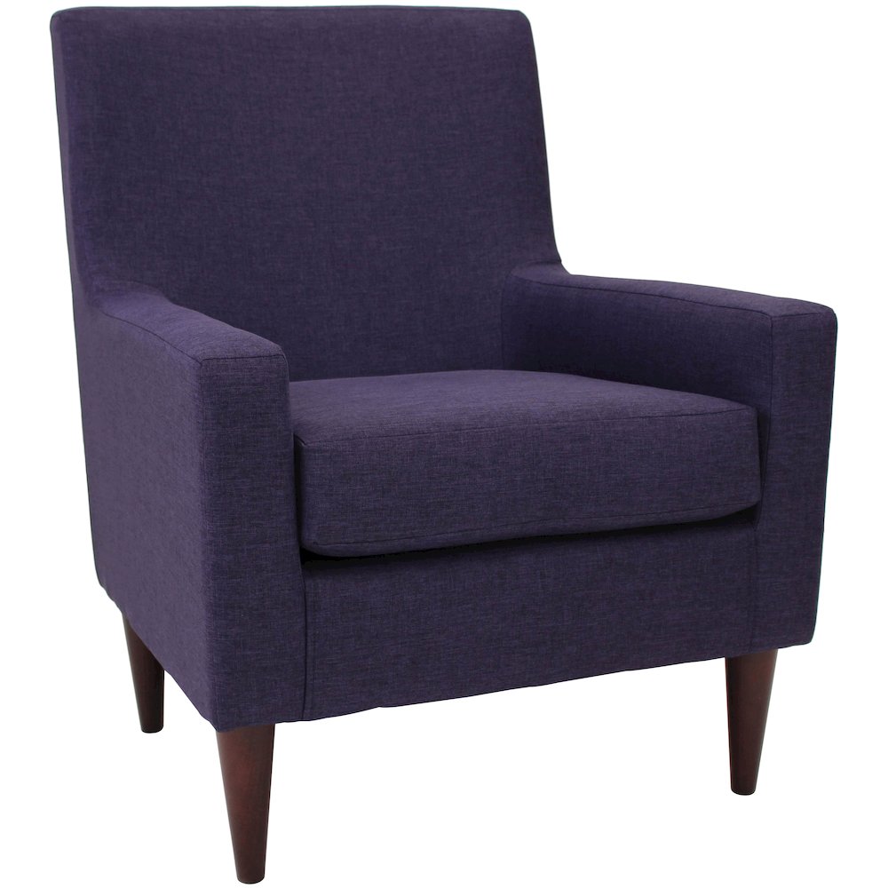 Emma Arm Chair - Eggplant. Picture 1