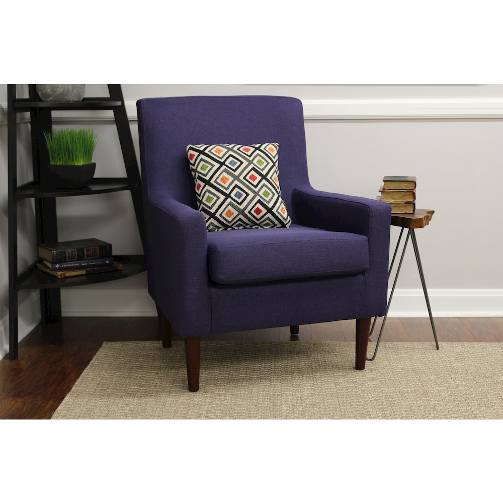 Emma Arm Chair - Eggplant. Picture 7