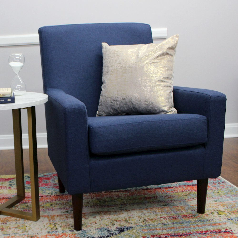 Emma Arm Chair - Navy. Picture 9