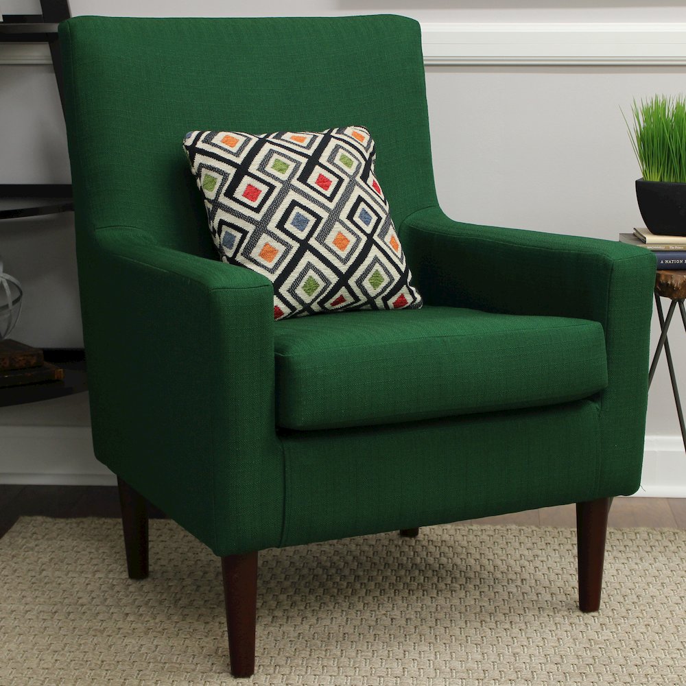 Emma Lounge Chair - Emerald Green. Picture 6