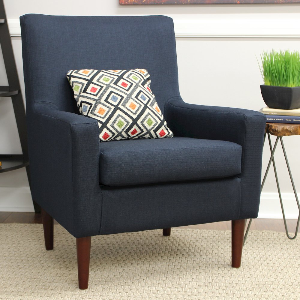 Emma Lounge Chair - Midnight Blue. Picture 6