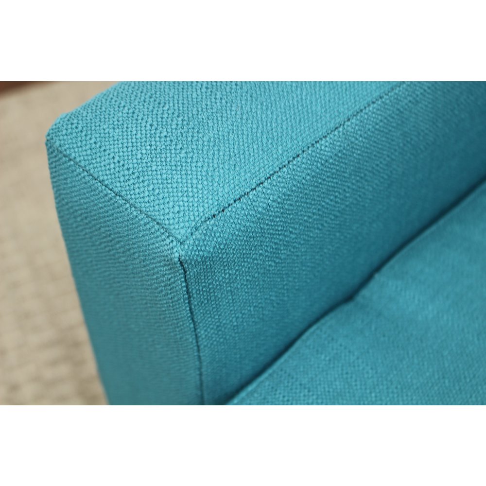 Emma Lounge Chair - Teal Blue. Picture 4