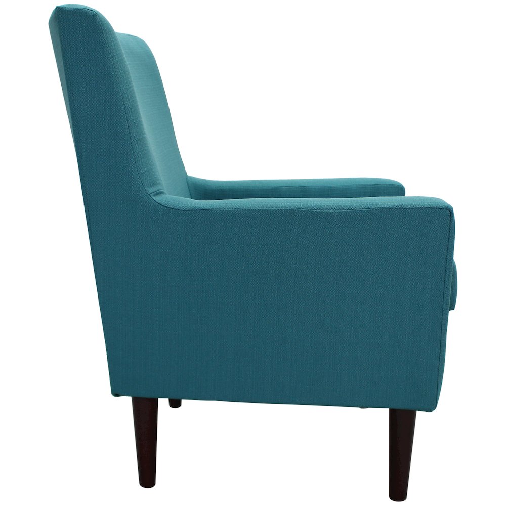 Emma Lounge Chair - Teal Blue. Picture 7