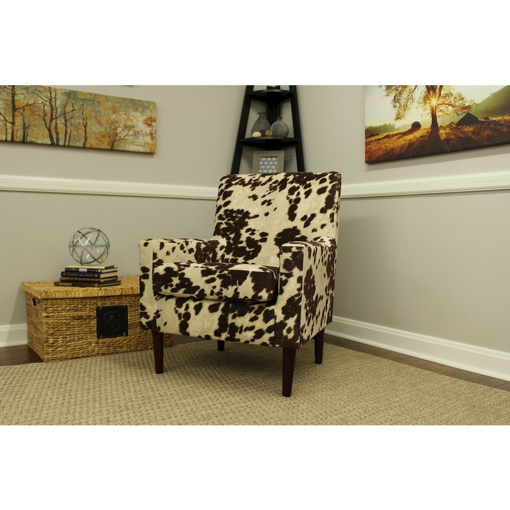 Emma Arm Chair - Cowhide Brown. Picture 7